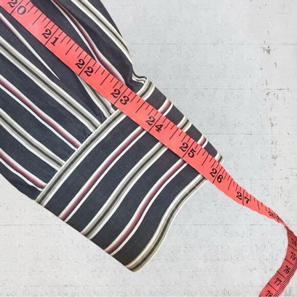 Brioni for Neiman Marcus Italy Men’s Gray Stripe Cotton LS Button Down Shirt L - Picture 10 of 10